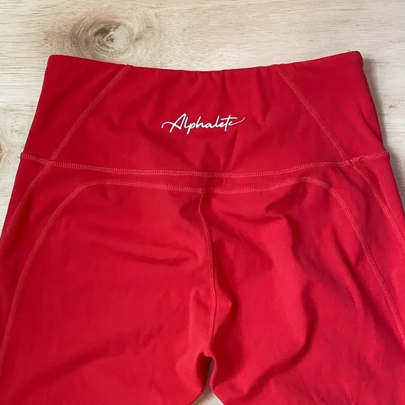 Alphalete Vibrant Red Leggings - Picture 2 of 9